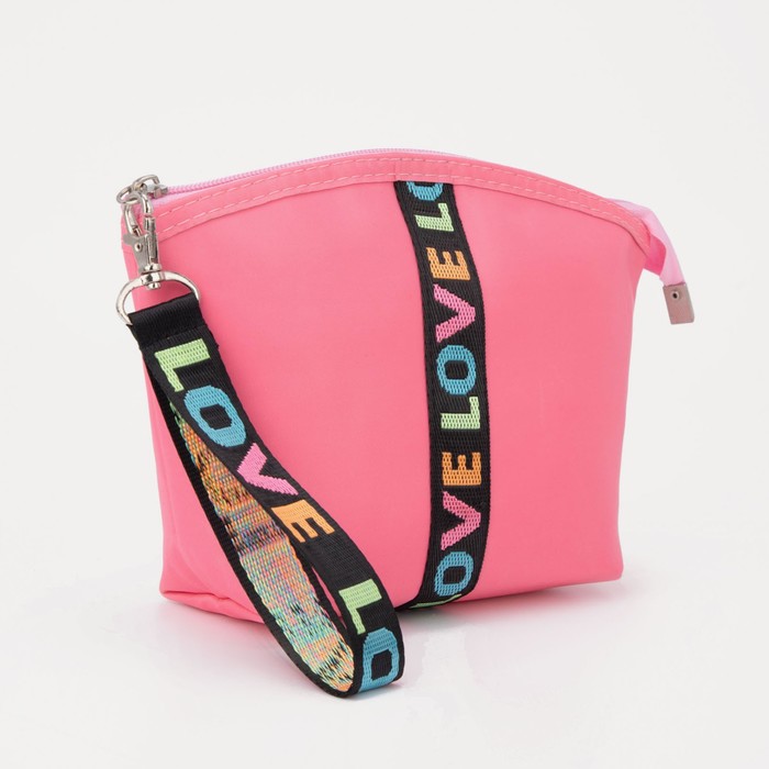Косметичка на молнии, цвет розовый
Косметичка на молнии, цвет розовый