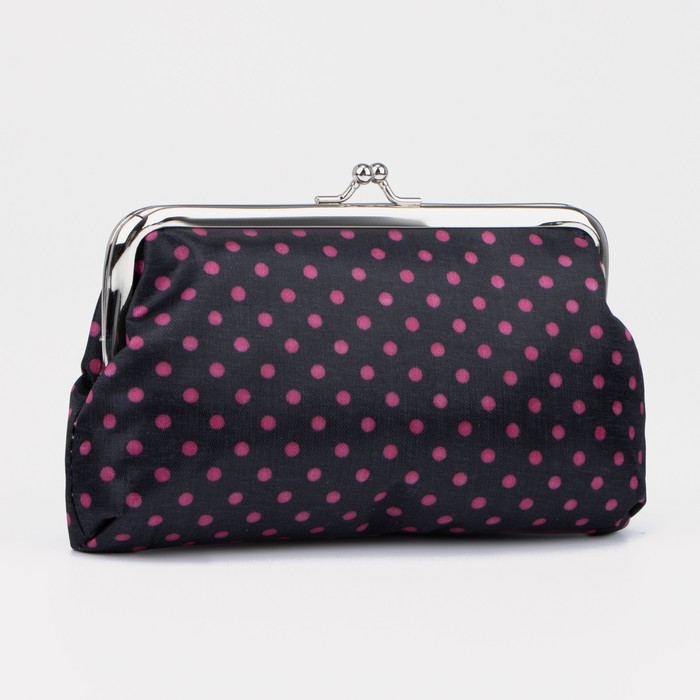 фото Косметичка на фермуаре, цвет чёрный/красный