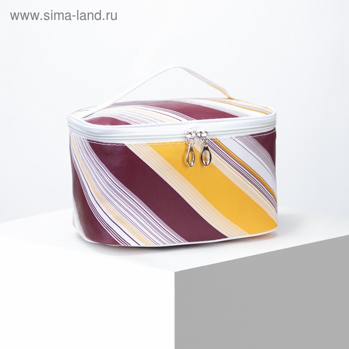 фото Косметичка-сумочка, отдел на молнии, с зеркалом, цвет разноцветный