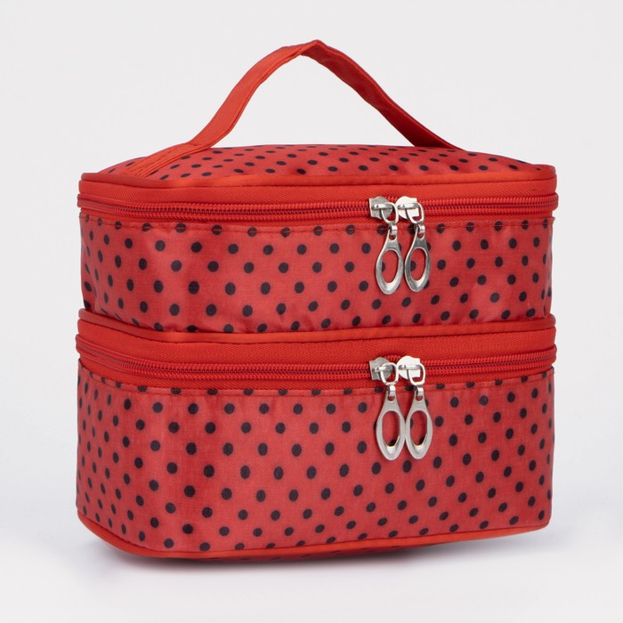 Косметичка на молнии, с зеркалом, цвет красный/чёрный
Косметичка на молнии, с зеркалом, цвет красный/чёрный