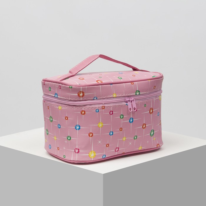 Косметичка на молнии, с зеркалом, цвет розовый
Косметичка на молнии, с зеркалом, цвет розовый