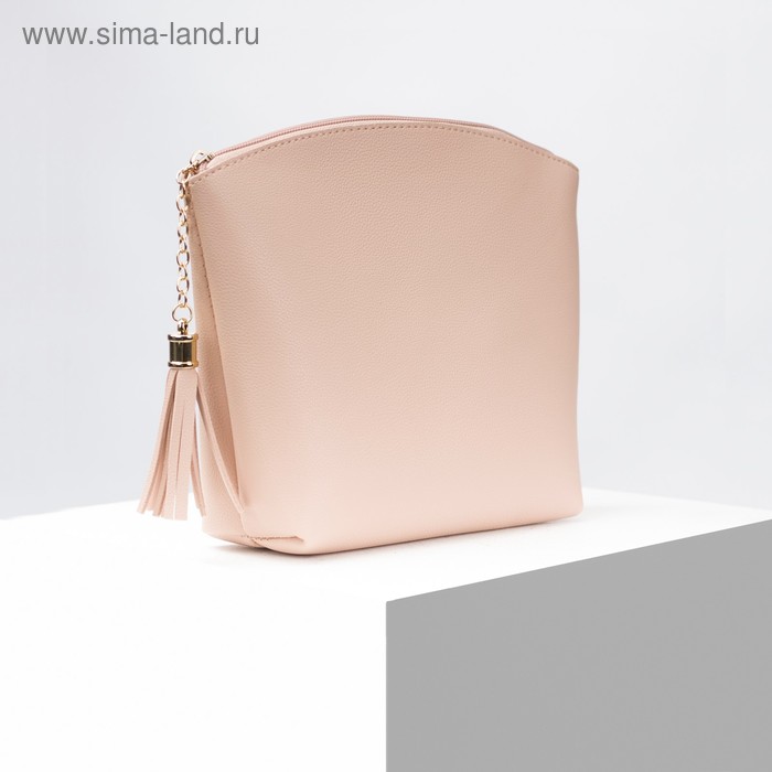 фото Косметичка простая, отдел на молнии, цвет розовый