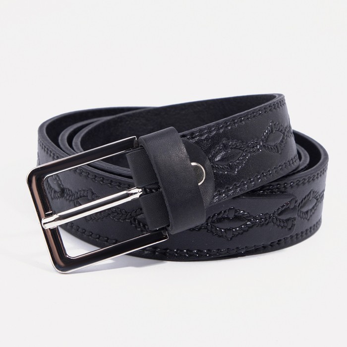 Ремень детский, ширина 2,8 см, пряжка металл, цвет чёрный 
Ремень детский, ширина 2,8 см, пряжка металл, цвет чёрный