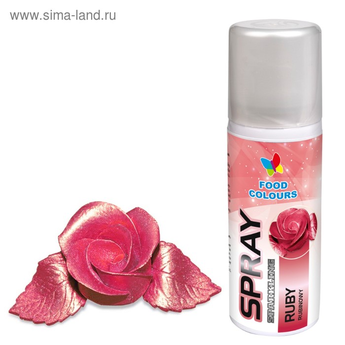 Краситель-спрей Food Colours, рубин, 50 мл
Краситель-спрей Food Colours, рубин, 50 мл