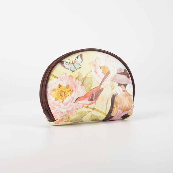 фото Косметичка простая, отдел на молнии, цвет бежевый