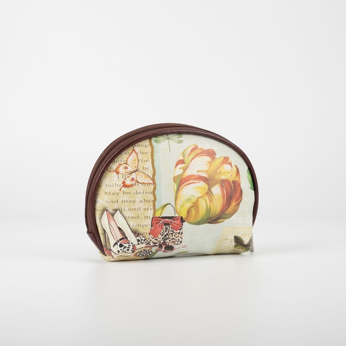 фото Косметичка простая, отдел на молнии, цвет бежевый