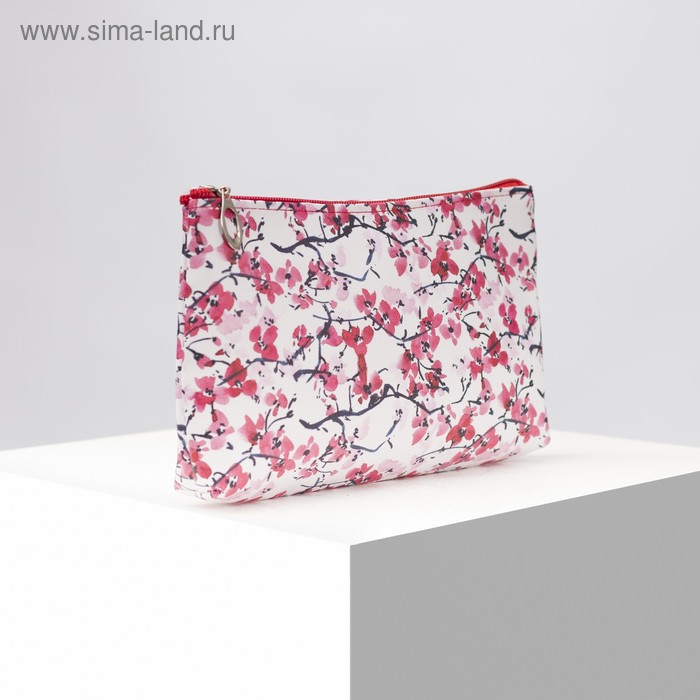 фото Косметичка простая, отдел на молнии, цвет белый