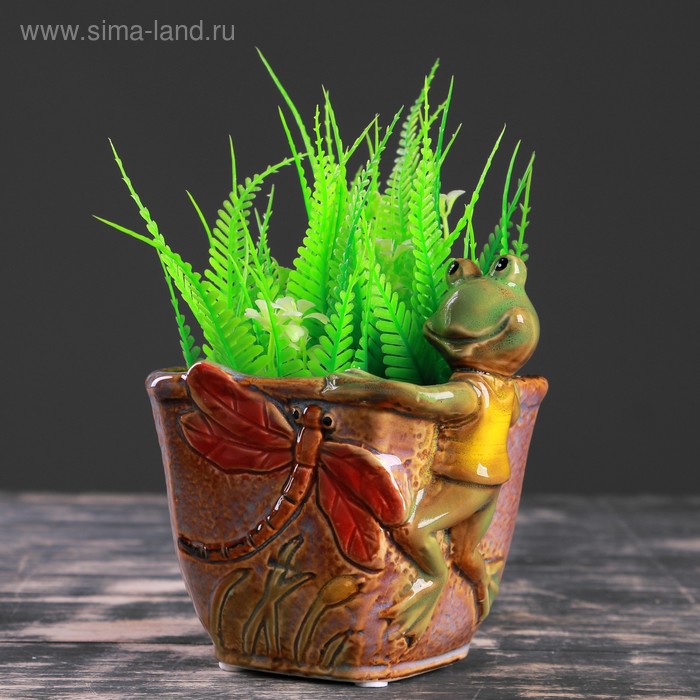 Кашпо керамическое "Лягушка", микс 11*13см
Кашпо керамическое "Лягушка", микс 11*13см