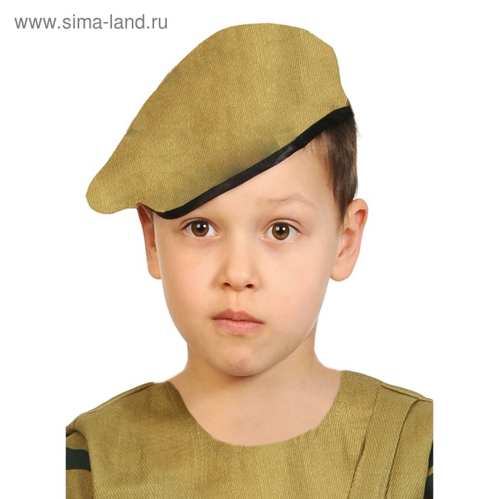 Берет карнавальный, детский р-р 52-54, цвет хаки
Берет карнавальный, детский р-р 52-54, цвет хаки