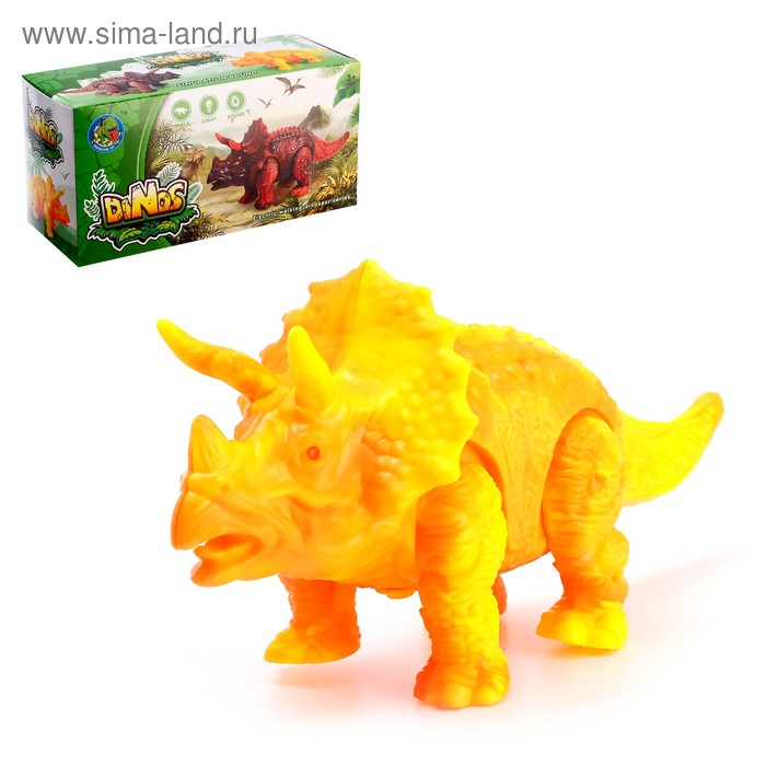 Динозавр «Трицератопс», работает от батареек, МИКС
Динозавр «Трицератопс», работает от батареек, МИКС