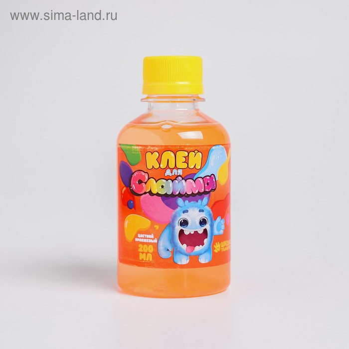 Клей для слаймов 200 мл, оранжевый
Клей для слаймов 200 мл, оранжевый