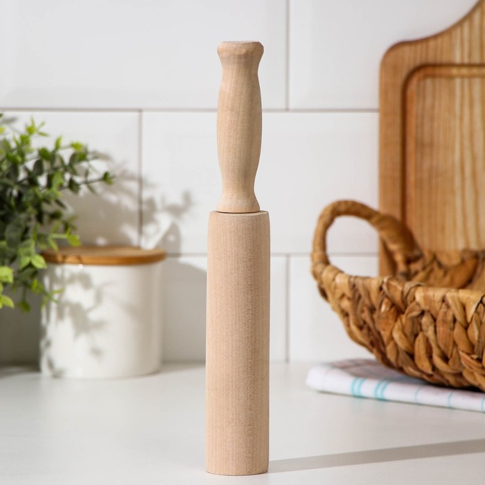 Толкушка с фигурной ручкой, 25×4 см, берёза
Толкушка с фигурной ручкой, 25×4 см, берёза