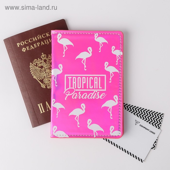Паспортная обложка "TROPICAL Paradise", зеркальный кож.зам. 
Паспортная обложка "TROPICAL Paradise", зеркальный кож.зам.
