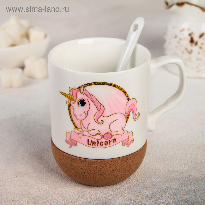 Кружка с ложкой «Единорог в мечтах», 300 мл, рисунок МИКС
Кружка с ложкой «Единорог в мечтах», 300 мл, рисунок МИКС