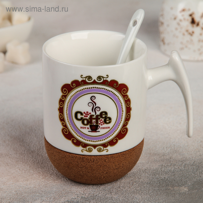 Кружка с ложкой «Кофе», 300 мл, рисунок МИКС
Кружка с ложкой «Кофе», 300 мл, рисунок МИКС