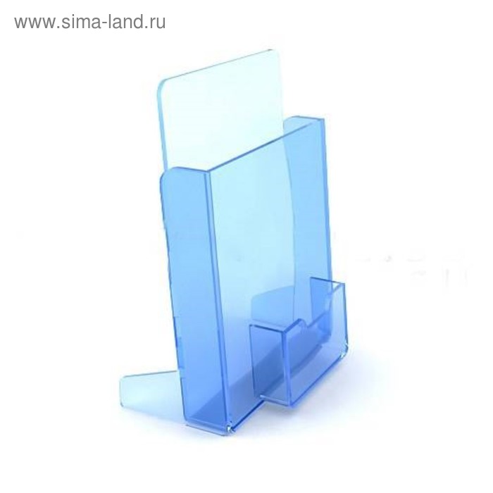 Буклетница настольная с визитницей А5, оргстекло 2мм, прозрачный В ЗАЩИТНОЙ ПЛЁНКЕ 
Буклетница настольная с визитницей А5, оргстекло 2мм, прозрачный В ЗАЩИТНОЙ ПЛЁНКЕ