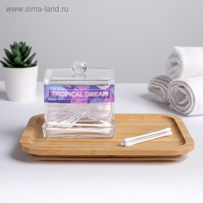 Органайзер для ватных палочек "Tropical dream", 10,5 х 9,5 см
Органайзер для ватных палочек "Tropical dream", 10,5 х 9,5 см