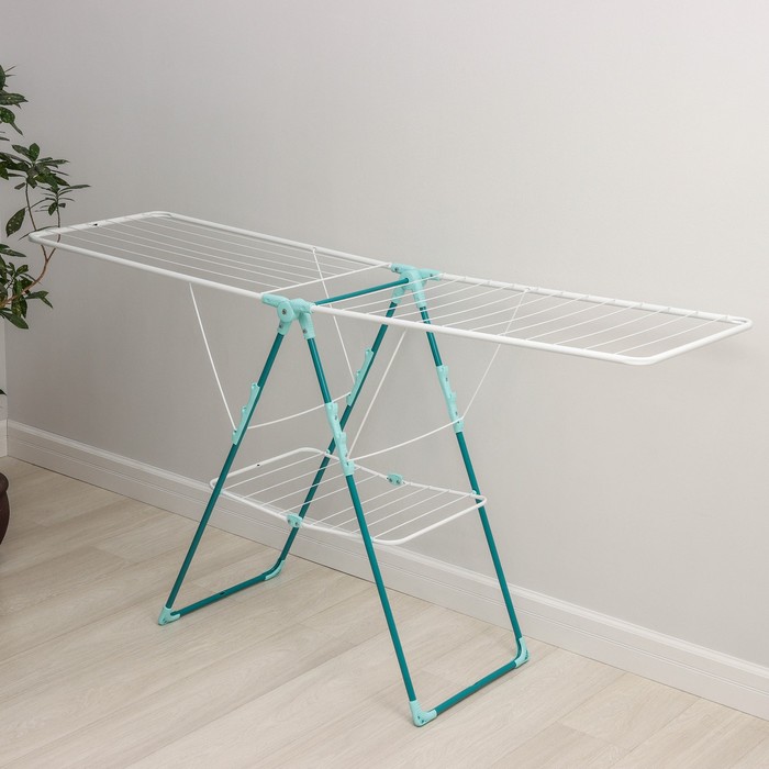 Сушилка для белья напольная СБ8П/А, рабочая длина 21 м, цвет аквамарин-белый
Сушилка для белья напольная СБ8П/А, рабочая длина 21 м, цвет аквамарин-белый