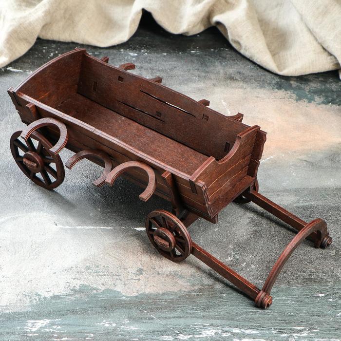 Мини-бар деревянный "Телега", тёмный, 29 см
Мини-бар деревянный "Телега", тёмный, 29 см