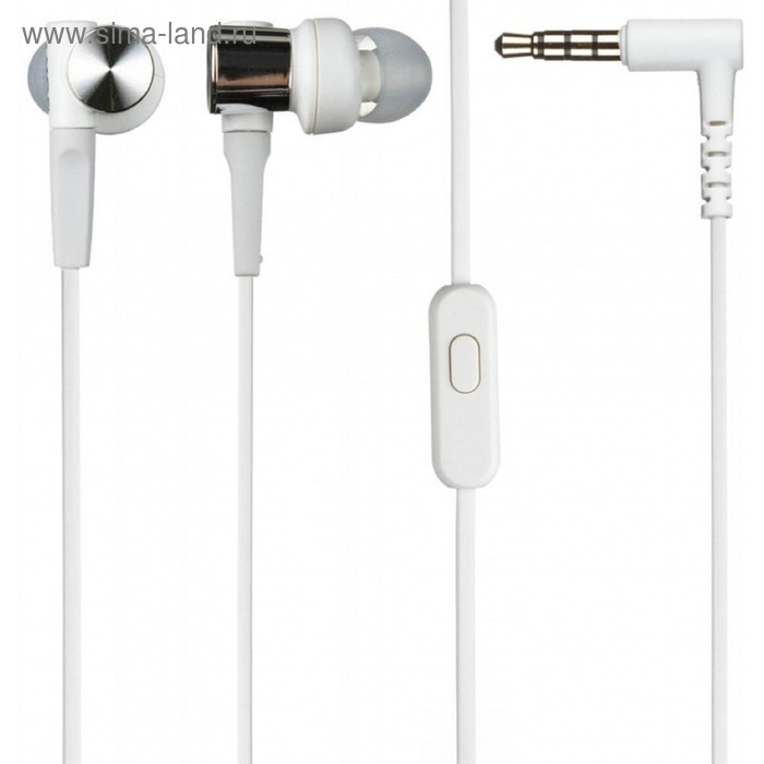 Наушники Sony MDR-XB50AP, вакуумные, 1.2 м, проводные, белые 
Наушники Sony MDR-XB50AP, вакуумные, 1.2 м, проводные, белые