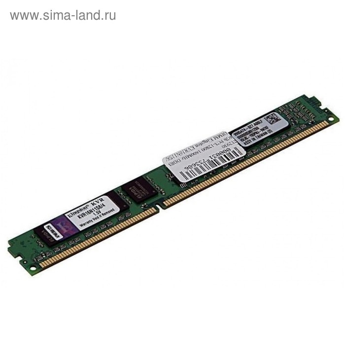 Память DDR3 Kingston KVR16N11S8, 4Гб, PC3-12800, 1600 МГц, DIMM 
Память DDR3 Kingston KVR16N11S8, 4Гб, PC3-12800, 1600 МГц, DIMM