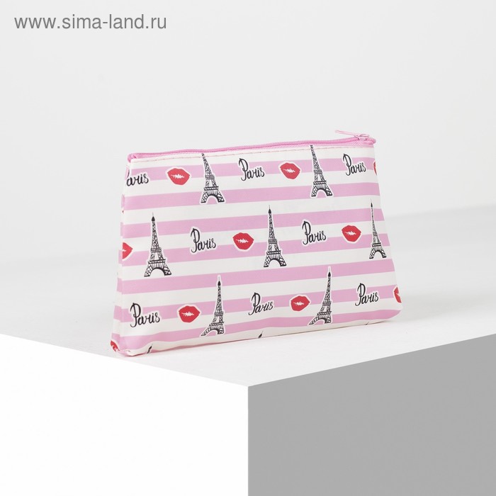 Косметичка простая, отдел на молнии, цвет белый/розовый
Косметичка простая, отдел на молнии, цвет белый/розовый