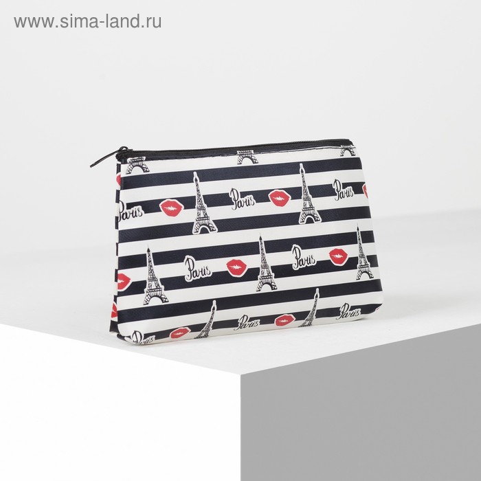 Косметичка простая, отдел на молнии, цвет чёрный/белый
Косметичка простая, отдел на молнии, цвет чёрный/белый