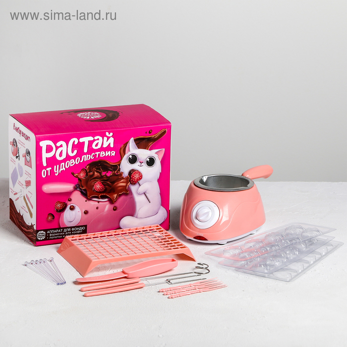 Набор для фондю: аппарат, вилка 2 шт., шпатель, формы, бамбуковые палочки 10 шт.
Набор для фондю: аппарат, вилка 2 шт., шпатель, формы, бамбуковые палочки 10 шт.