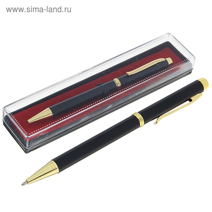 Ручка шариковая, подарочная, в пластиковом футляре, поворотная, "Эксперт", чёрная матовая с золотистыми вставками
Ручка шариковая, подарочная, в пластиковом футляре, поворотная, "Эксперт", чёрная матовая с золотистыми вставками