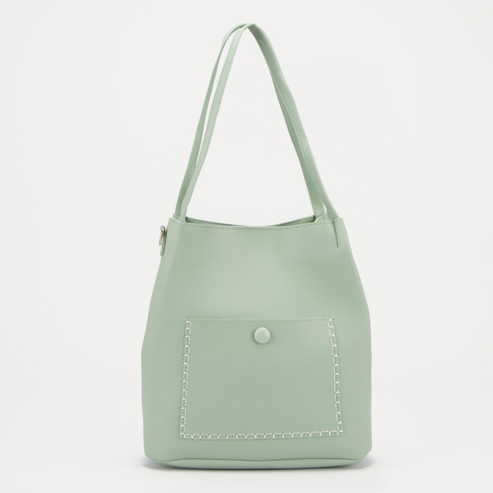 Сумка женская, отдел на молнии, наружный карман, длинный ремень, цвет зелёный
Сумка женская, отдел на молнии, наружный карман, длинный ремень, цвет зелёный