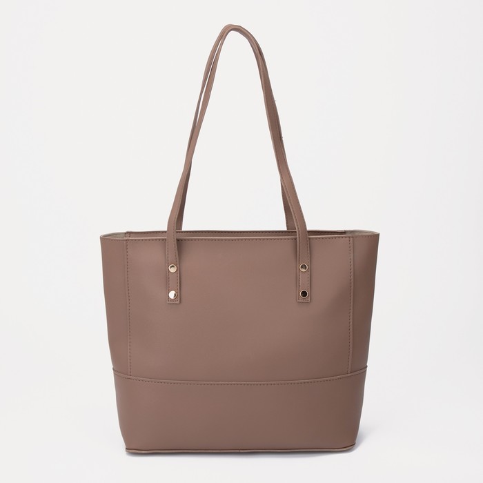 Сумка-шопер, отдел на молнии, цвет коричневый
Сумка-шопер, отдел на молнии, цвет коричневый