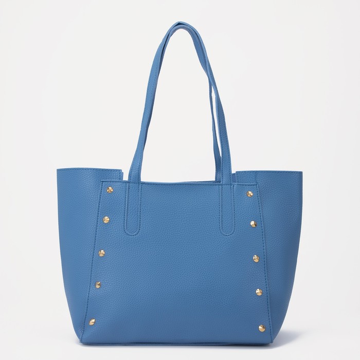 Сумка-шопер на молнии, цвет голубой
Сумка-шопер на молнии, цвет голубой