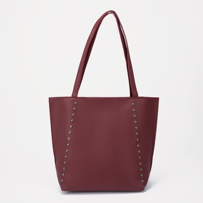 Сумка-шопер, отдел на молнии, цвет бордовый
Сумка-шопер, отдел на молнии, цвет бордовый