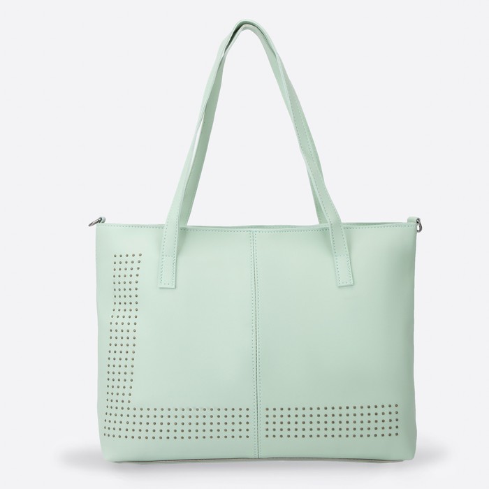 Сумка-шопер на молнии, длинный ремень, цвет зелёный
Сумка-шопер на молнии, длинный ремень, цвет зелёный