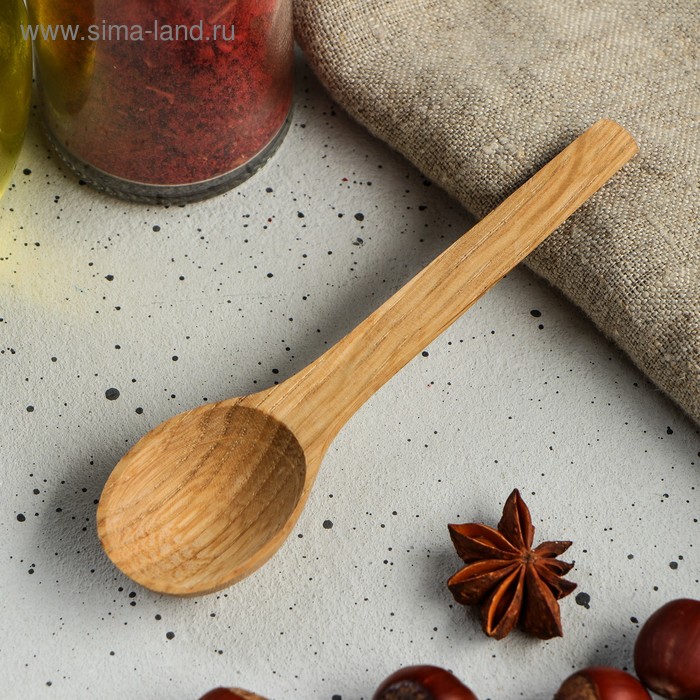 Ложка деревянная "Чайная", 11 х 2,5 см, массив дуба
Ложка деревянная "Чайная", 11 х 2,5 см, массив дуба