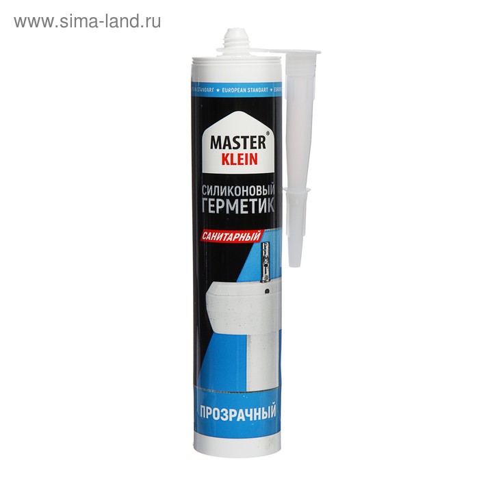 Герметик Master Klein, силиконовый, санитарный, прозрачный, 280 мл
Герметик Master Klein, силиконовый, санитарный, прозрачный, 280 мл