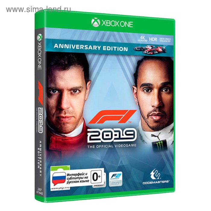 Игра для Xbox One: F1 2019. Юбилейное издание
Игра для Xbox One: F1 2019. Юбилейное издание