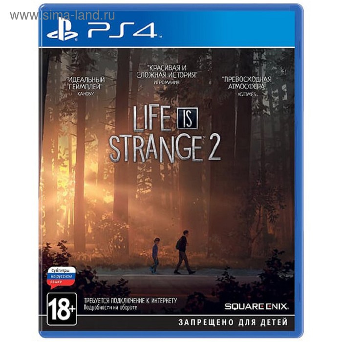 Игра для Sony Playstation 4: Life is Strange 2 Стандартное издание
Игра для Sony Playstation 4: Life is Strange 2 Стандартное издание