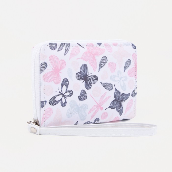 Кошелёк на молнии, цвет белый 
Кошелёк на молнии, цвет белый