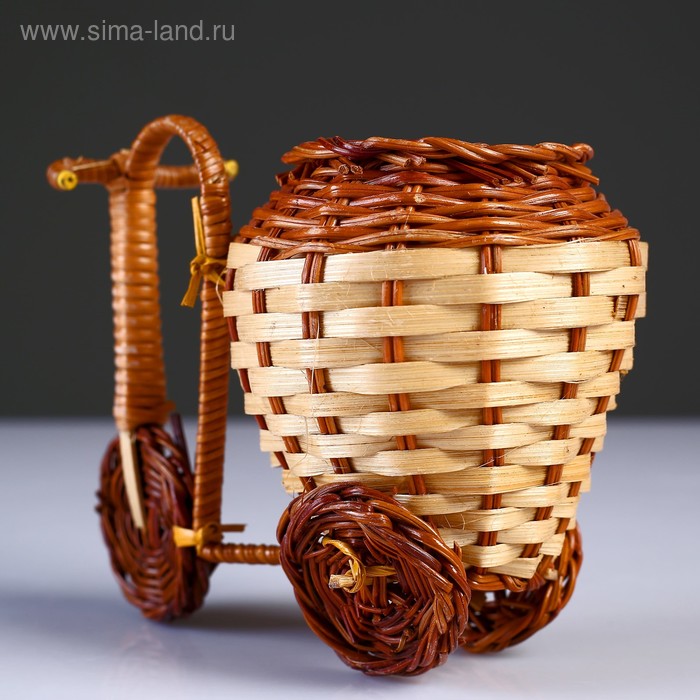 фото Плетеные сувениры (велосипед) 15х9 см h 12 см.(бамбук срезан)