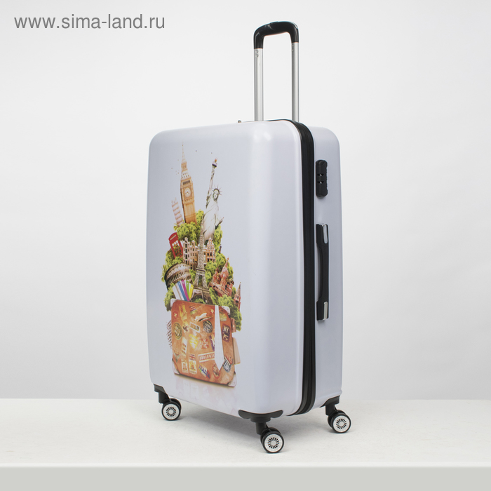 Чемодан большой 28", отдел на молнии, кодовый замок, 4 колеса, цвет белый
Чемодан большой 28", отдел на молнии, кодовый замок, 4 колеса, цвет белый