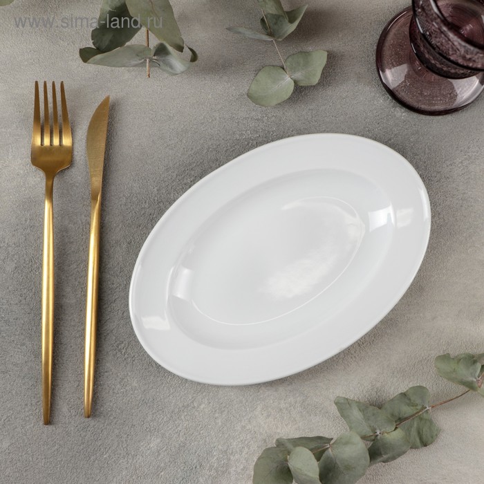 Тарелка овальная «Дельта», 21×14 см
Тарелка овальная «Дельта», 21×14 см