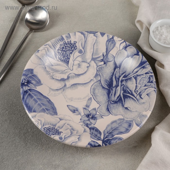 Тарелка глубокая «Синяя роза», 450 мл, 22 см
Тарелка глубокая «Синяя роза», 450 мл, 22 см