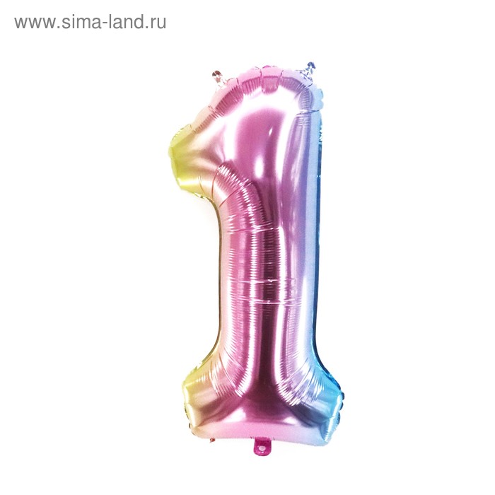 Шар фольгированный 40" «Цифра 1»