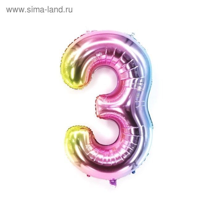Шар фольгированный 40" «Цифра 3»
Шар фольгированный 40" «Цифра 3»