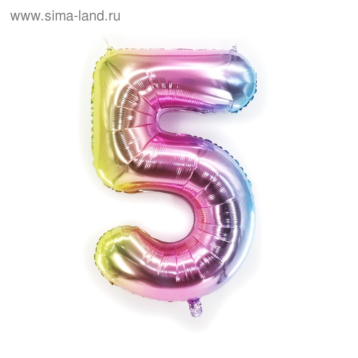 Шар фольгированный 40" «Цифра 5»
Шар фольгированный 40" «Цифра 5»