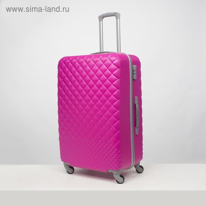 Чемодан большой 28", отдел на молнии, кодовый замок, 4 колеса, цвет розовый 
Чемодан большой 28", отдел на молнии, кодовый замок, 4 колеса, цвет розовый