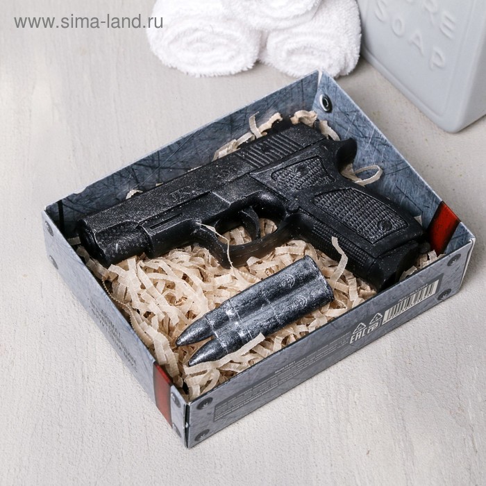 Набор «23 Февраля» мыло пистолет 130 г, мыло пуля, 16 г
Набор «23 Февраля» мыло пистолет 130 г, мыло пуля, 16 г