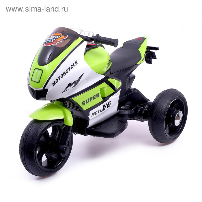 Электромобиль «Супербайк», цвет салатовый
Электромобиль «Супербайк», цвет салатовый