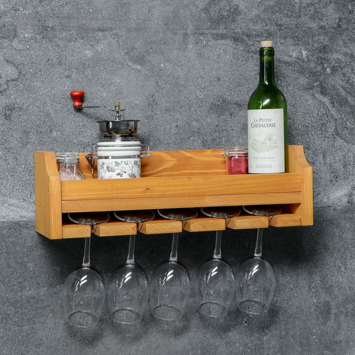 Полка для кухни винная "Атлант", цвет коричневый, 46 х 15 х 9 см
Полка для кухни винная "Атлант", цвет коричневый, 46 х 15 х 9 см